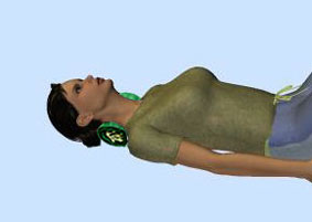 �ʏ�̃X�g���[�g�l�b�N�̎��̓����ʒu